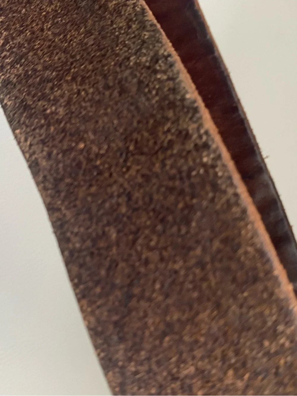 Fossil Vintage Distressed Dark Brown Genuine Leather Belt Silver Buckle 46”L